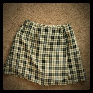 Vintage Plaid Skort w/ Pockets